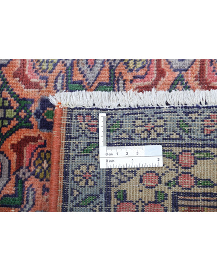 Bijar 6' 1" X 9' 3" Hand Knotted Wool Rug 6' 1" X 9' 3" (185 X 282) / Peach / Wool