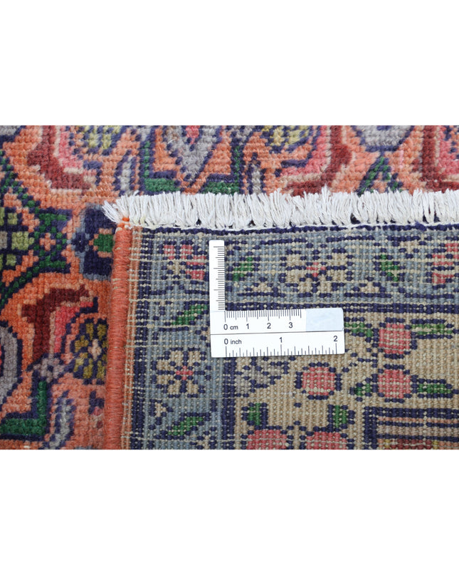 Bijar 6' 1" X 9' 3" Hand Knotted Wool Rug 6' 1" X 9' 3" (185 X 282) / Peach / Wool