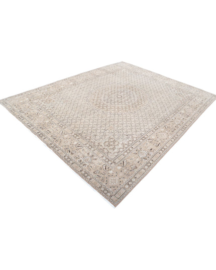 Bijar 7' 9" X 9' 7" Hand Knotted Wool Rug 7' 9" X 9' 7" (236 X 292) / Taupe / Wool