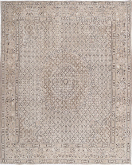Bijar 7' 9" X 9' 7" Hand Knotted Wool Rug 7' 9" X 9' 7" (236 X 292) / Taupe / Wool