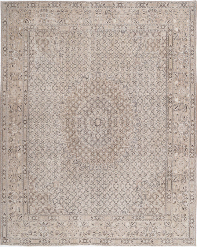 Bijar 7' 9" X 9' 7" Hand Knotted Wool Rug 7' 9" X 9' 7" (236 X 292) / Taupe / Wool