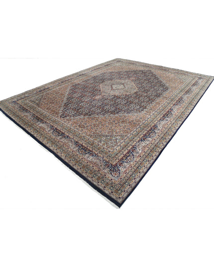 Bijar 9' 8" X 12' 10" Hand Knotted Wool Rug 9' 8" X 12' 10" (295 X 391) / Blue / Wool