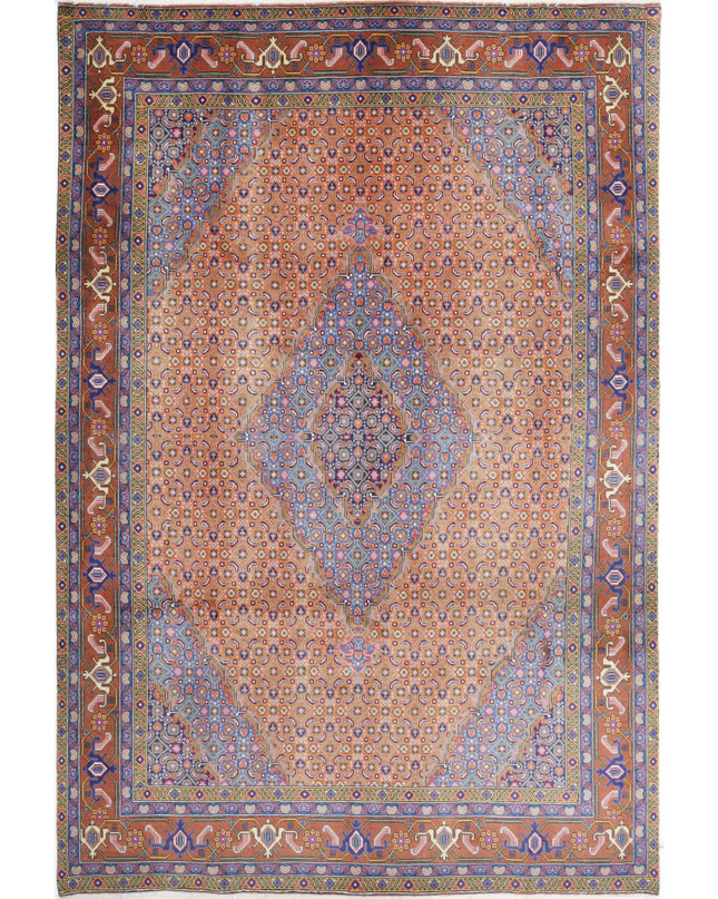Bijar 6' 8" X 9' 9" Hand Knotted Wool Rug 6' 8" X 9' 9" (203 X 297) / Rust / Wool