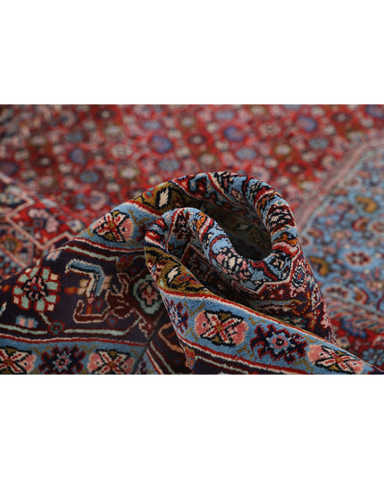 Bijar 7' 3" X 10' 3" Hand Knotted Wool Rug 7' 3" X 10' 3" (221 X 312) / Red / Wool