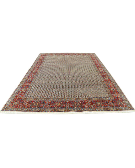 Bijar 7' 11" X 11' 0" Hand Knotted Wool Rug 7' 11" X 11' 0" (241 X 335) / Ivory / Wool