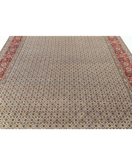 Bijar 7' 11" X 11' 0" Hand Knotted Wool Rug 7' 11" X 11' 0" (241 X 335) / Ivory / Wool