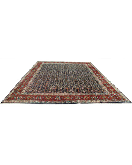 Bijar 9' 11" X 13' 4" Hand Knotted Wool Rug 9' 11" X 13' 4" (302 X 406) / Blue / Wool