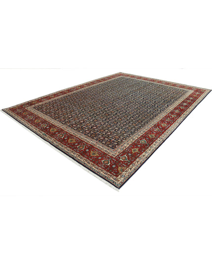 Bijar 9' 11" X 13' 4" Hand Knotted Wool Rug 9' 11" X 13' 4" (302 X 406) / Blue / Wool