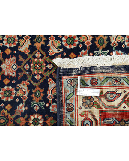 Bijar 9' 11" X 13' 4" Hand Knotted Wool Rug 9' 11" X 13' 4" (302 X 406) / Blue / Wool