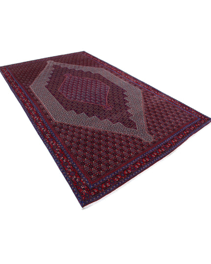 Bijar 6' 8" X 10' 11" Hand Knotted Wool Rug 6' 8" X 10' 11" (203 X 333) / Blue / Wool