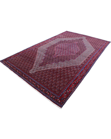 Bijar 6' 8" X 10' 11" Hand Knotted Wool Rug 6' 8" X 10' 11" (203 X 333) / Blue / Wool