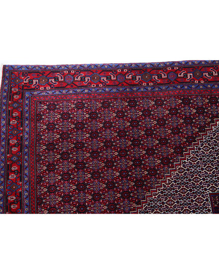 Bijar 6' 8" X 10' 11" Hand Knotted Wool Rug 6' 8" X 10' 11" (203 X 333) / Blue / Wool