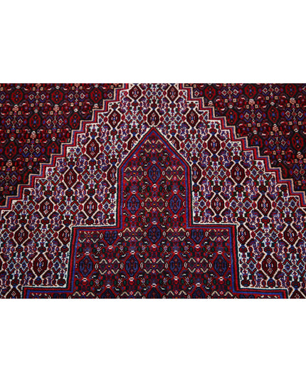 Bijar 6' 8" X 10' 11" Hand Knotted Wool Rug 6' 8" X 10' 11" (203 X 333) / Blue / Wool