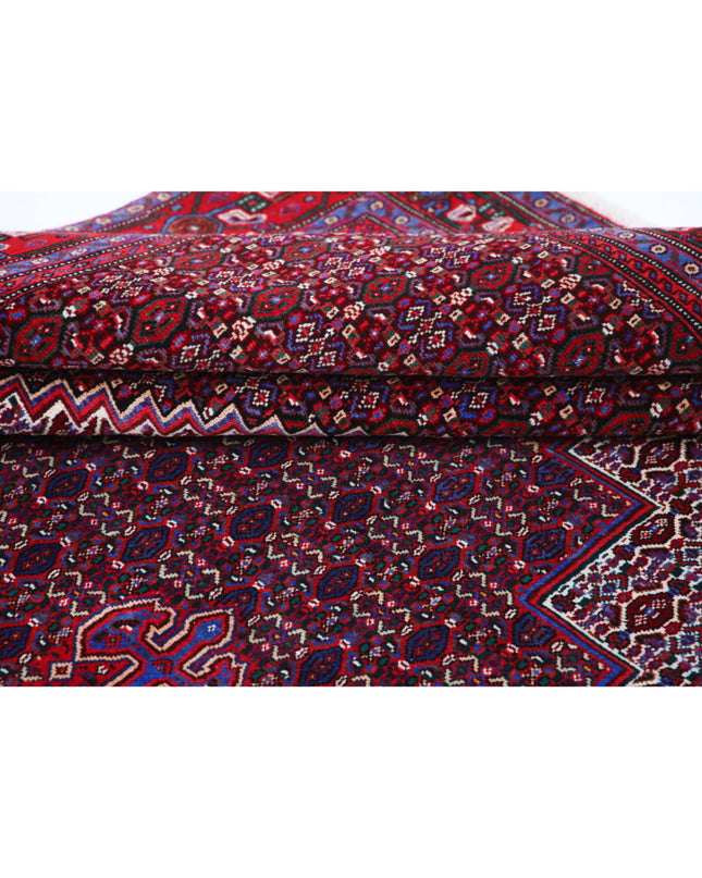 Bijar 6' 8" X 10' 11" Hand Knotted Wool Rug 6' 8" X 10' 11" (203 X 333) / Blue / Wool