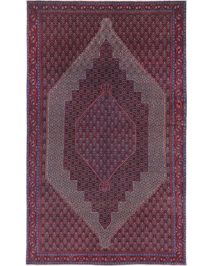 Bijar 6' 8" X 10' 11" Hand Knotted Wool Rug 6' 8" X 10' 11" (203 X 333) / Blue / Wool