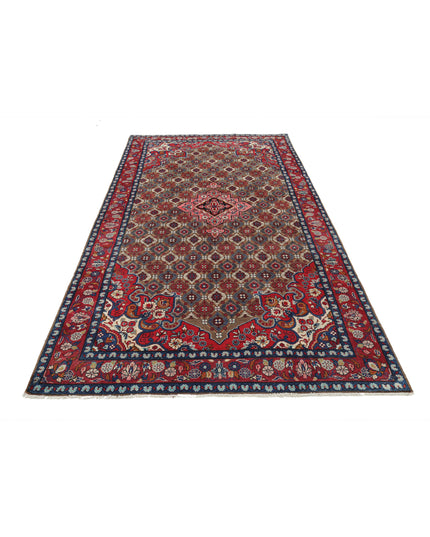 Bijar 5' 1" X 10' 2" Hand Knotted Wool Rug 5' 1" X 10' 2" (155 X 310) / Taupe / Wool