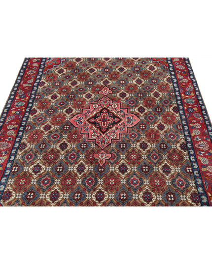 Bijar 5' 1" X 10' 2" Hand Knotted Wool Rug 5' 1" X 10' 2" (155 X 310) / Taupe / Wool