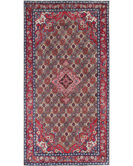 Bijar 5' 1" X 10' 2" Hand Knotted Wool Rug 5' 1" X 10' 2" (155 X 310) / Taupe / Wool