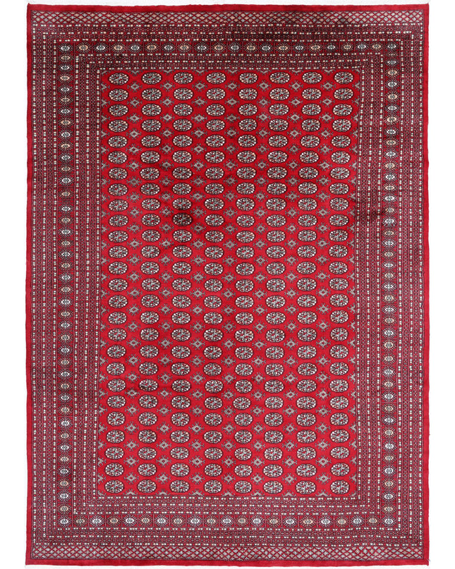 Bokhara 10' 1" X 14' 3" Hand Knotted Wool Rug 10' 1" X 14' 3" (307 X 434) / Red / Wool