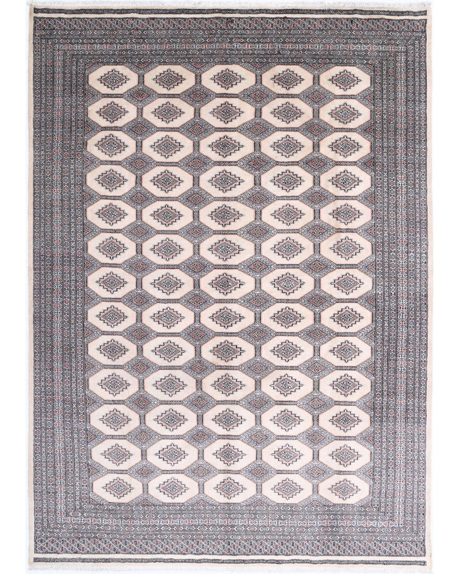 Bokhara 7' 9" X 10' 9" Hand Knotted Wool Rug 7' 9" X 10' 9" (236 X 328) / Ivory / Wool