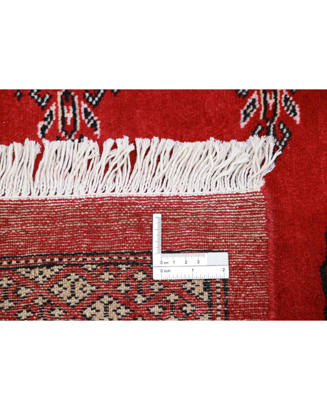Bokhara 6' 1" X 8' 11" Hand Knotted Wool Rug 6' 1" X 8' 11" (185 X 272) / Red / Wool