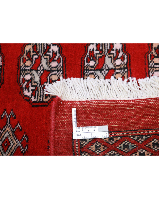 Bokhara 10' 2" X 13' 9" Hand Knotted Wool Rug 10' 2" X 13' 9" (310 X 419) / Red / Wool