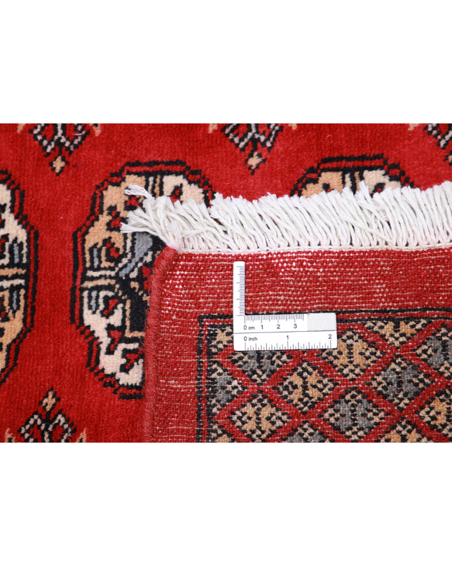 Bokhara 8' 0" X 9' 11" Hand Knotted Wool Rug 8' 0" X 9' 11" (244 X 302) / Red / Wool