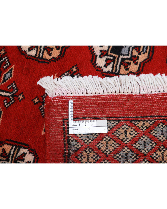 Bokhara 8' 0" X 10' 0" Hand Knotted Wool Rug 8' 0" X 10' 0" (244 X 305) / Red / Wool