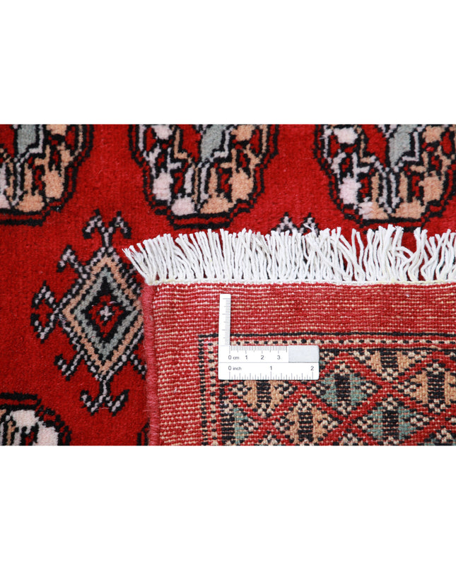 Bokhara 10' 2" X 13' 11" Hand Knotted Wool Rug 10' 2" X 13' 11" (310 X 424) / Red / Wool