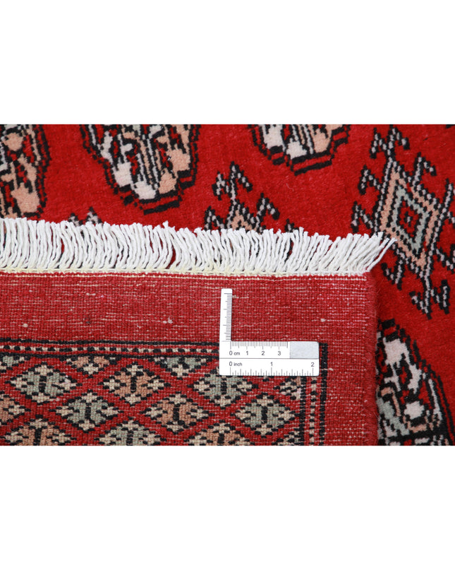 Bokhara 5' 10" X 8' 6" Hand Knotted Wool Rug 5' 10" X 8' 6" (178 X 259) / Red / Wool