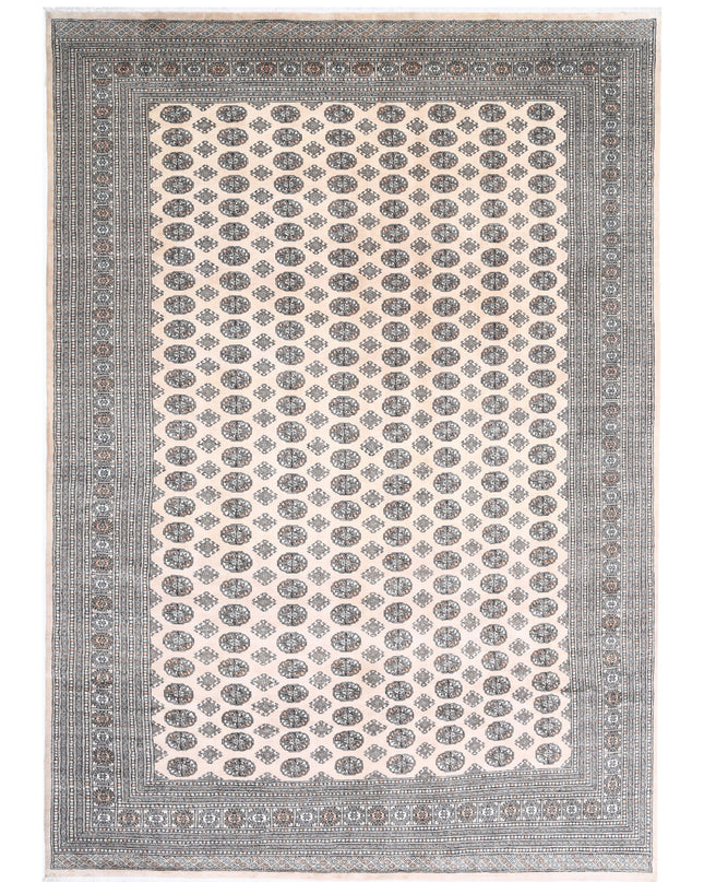 Bokhara 10' 0" X 13' 11" Hand Knotted Wool Rug 10' 0" X 13' 11" (305 X 424) / Ivory / Wool