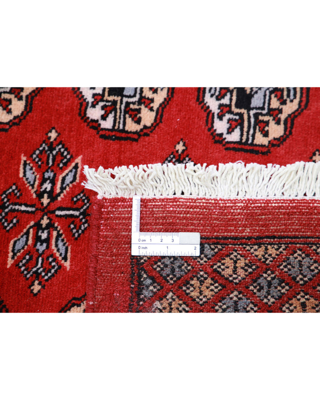 Bokhara 8' 1" X 9' 9" Hand Knotted Wool Rug 8' 1" X 9' 9" (246 X 297) / Red / Wool