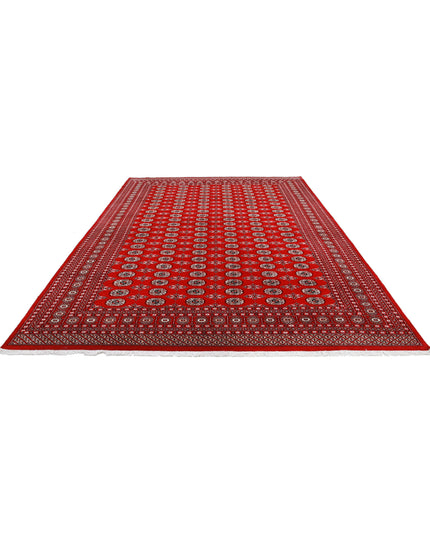 Bokhara 10' 1" X 14' 0" Hand Knotted Wool Rug 10' 1" X 14' 0" (307 X 427) / Red / Wool
