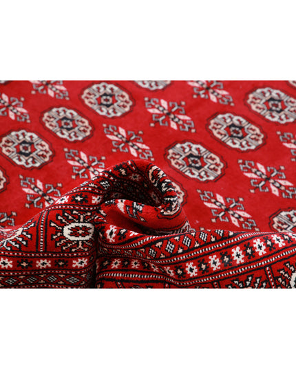 Bokhara 10' 1" X 14' 0" Hand Knotted Wool Rug 10' 1" X 14' 0" (307 X 427) / Red / Wool