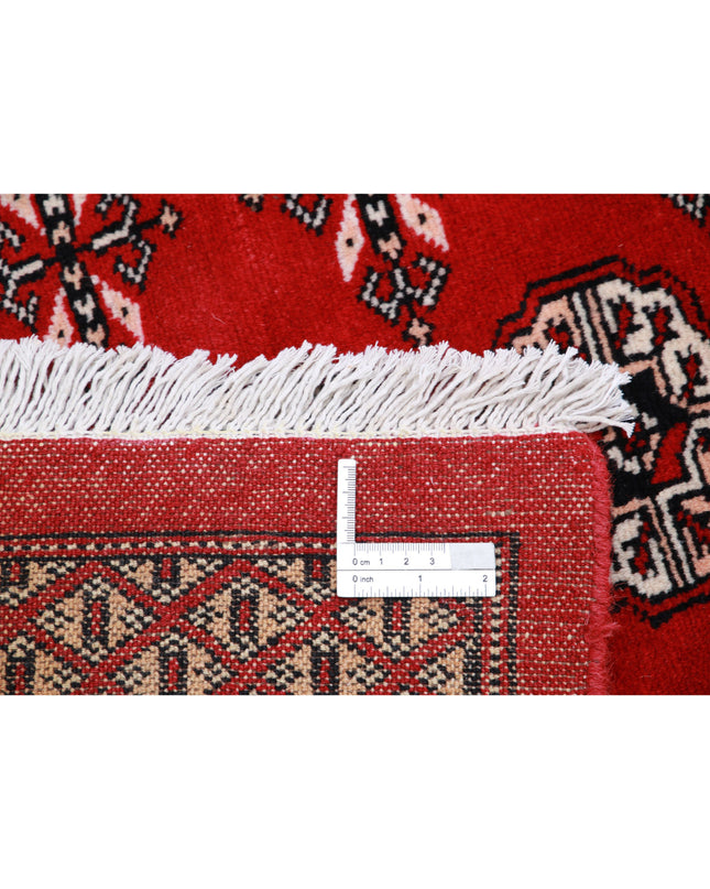 Bokhara 10' 1" X 14' 0" Hand Knotted Wool Rug 10' 1" X 14' 0" (307 X 427) / Red / Wool