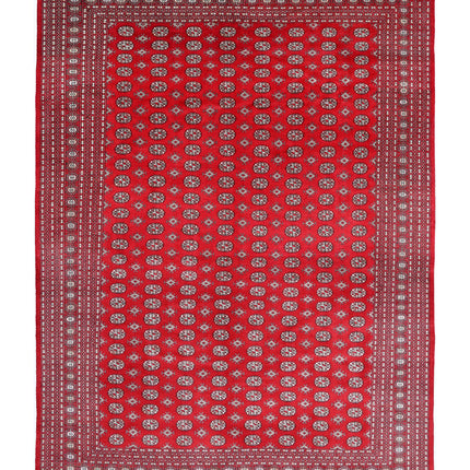 Bokhara 10' 1" X 14' 0" Hand Knotted Wool Rug 10' 1" X 14' 0" (307 X 427) / Red / Wool