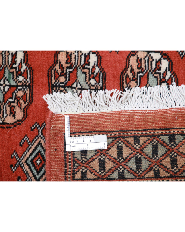 Bokhara 5' 1" X 8' 2" Hand Knotted Wool Rug 5' 1" X 8' 2" (155 X 249) / Red / Wool