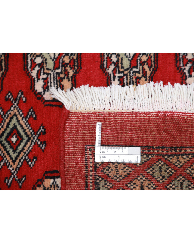 Bokhara 6' 4" X 8' 3" Hand Knotted Wool Rug 6' 4" X 8' 3" (193 X 251) / Red / Wool
