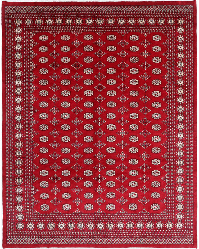 Bokhara 8' 2" X 10' 7" Hand Knotted Wool Rug 8' 2" X 10' 7" (249 X 322) / Red / Wool