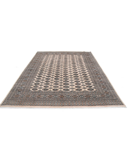 Bokhara 7' 10" X 10' 2" Hand Knotted Wool Rug 7' 10" X 10' 2" (239 X 310) / Ivory / Wool