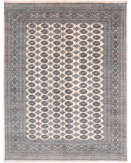 Bokhara 7' 10" X 10' 2" Hand Knotted Wool Rug 7' 10" X 10' 2" (239 X 310) / Ivory / Wool