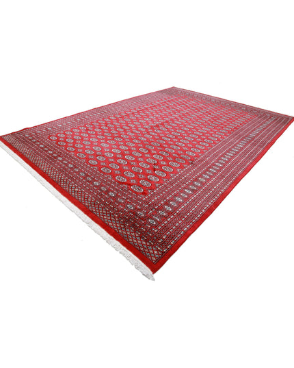 Bokhara 10' 2" X 14' 5" Hand Knotted Wool Rug 10' 2" X 14' 5" (310 X 440) / Red / Wool