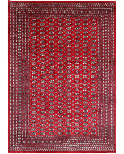 Bokhara 10' 2" X 14' 5" Hand Knotted Wool Rug 10' 2" X 14' 5" (310 X 440) / Red / Wool