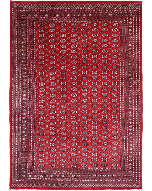Bokhara 10' 2" X 14' 5" Hand Knotted Wool Rug 10' 2" X 14' 5" (310 X 440) / Red / Wool