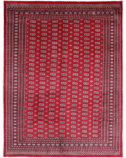 Bokhara 10' 2" X 13' 5" Hand Knotted Wool Rug 10' 2" X 13' 5" (310 X 409) / Red / Wool