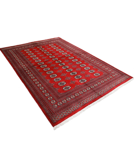 Bokhara 6' 1" X 8' 7" Hand Knotted Wool Rug 6' 1" X 8' 7" (185 X 262) / Red / Wool