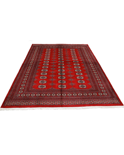 Bokhara 6' 1" X 8' 7" Hand Knotted Wool Rug 6' 1" X 8' 7" (185 X 262) / Red / Wool