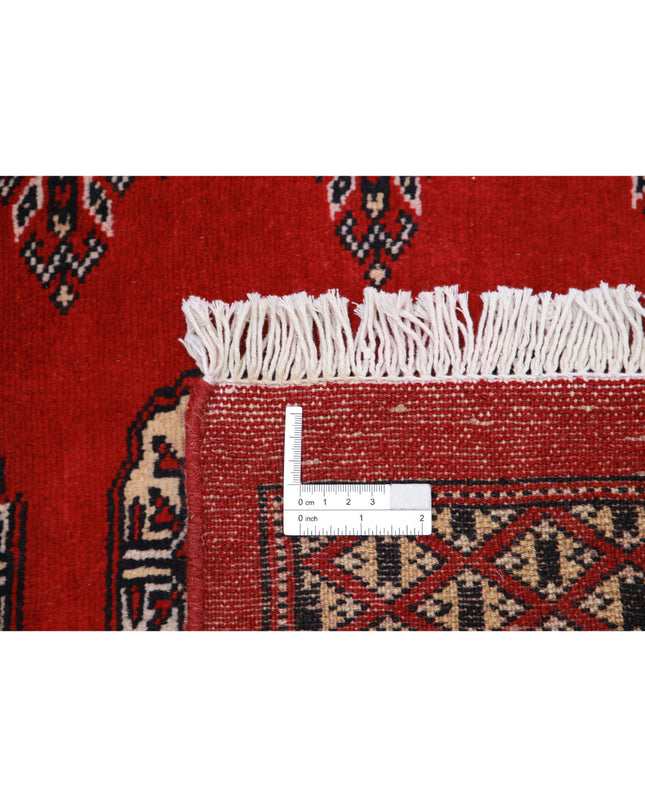 Bokhara 6' 1" X 8' 7" Hand Knotted Wool Rug 6' 1" X 8' 7" (185 X 262) / Red / Wool
