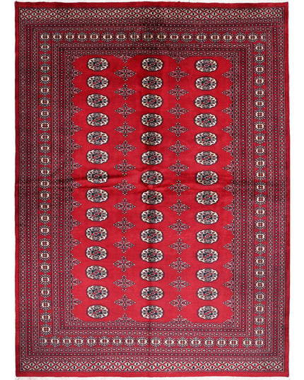 Bokhara 6' 1" X 8' 7" Hand Knotted Wool Rug 6' 1" X 8' 7" (185 X 262) / Red / Wool
