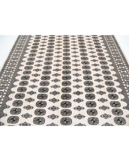 Bokhara 8' 0" X 10' 0" Hand Knotted Wool Rug 8' 0" X 10' 0" (244 X 305) / Ivory / Wool